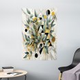 thumbnail image 2 of Ambesonne Eucalyptus Leaves Tapestry Wall Hanging, Blossomy Leaf Art, 40"x60", Green Black Mustard, 2 of 3