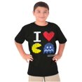 thumbnail image 5 of Pixelized Retro Game I Heart PACMAN Crewneck T Shirts Boy Girl Teen Brisco Brands S, 5 of 6