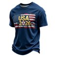 thumbnail image 5 of Patriotic USA Football Team , 2026 Soccer Cup Casual Short Sleeve Crew Neck Fan T-Shirt Apparel, 5 of 5
