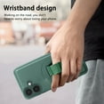 thumbnail image 2 of Designed for iPhone 16 Plus Case Magnetic, [Support Wireless Charging] Rugged Cover with Wristband Anti-Drop Finger Strap Heavy Duty Shockproof Phone Case for iPhone 16 Plus, Green, 2 of 9
