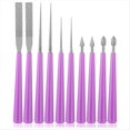 thumbnail image 1 of 10 Piezas de Herramientas de Escariador de Cuentas para Hacer Joyas, Herramientas de Escariador de Cuentas Puntiagudas, Herramienta para Agrandar Agujeros de Cuentas para Bricolaje, 1 of 5