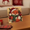 thumbnail image 4 of Cute Fox Rhinestone Gem Art Kit with Santa Hat, DIY Beaded Canvas Home Decor for Christmas Holiday, Winter Holiday Wall Hanging Craft, Red Green, 1-Pack, 4 of 8