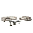 thumbnail image 4 of American Eagle Furniture 120.5" 4-Seater Modern Genuine Leather Sofa in Gray, 4 of 5