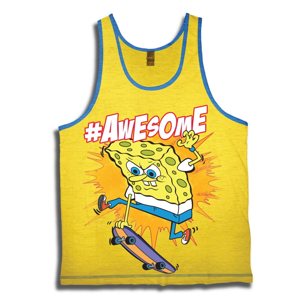 SpongeBob Squarepants Awesome Youth Tank Top TShirt S