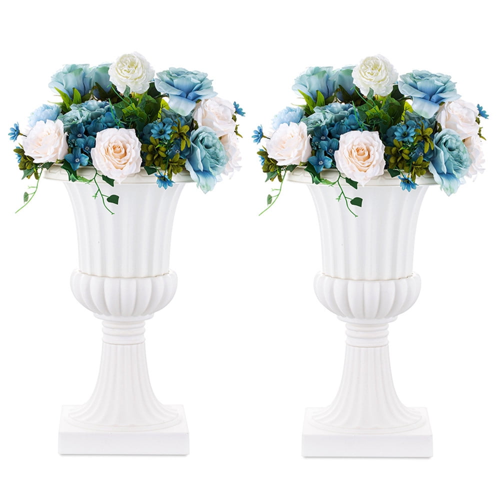 Nuptio Classic Urn Planter, 2 Pcs Plastic Indoor or Outdoor Decorative