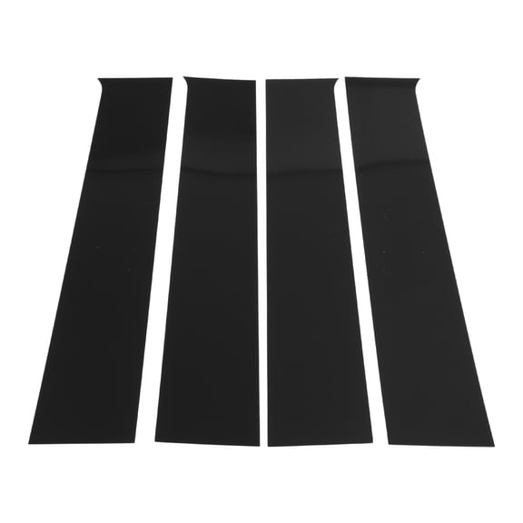 Unique Bargains Door Pillar Window Trim for Chevy Silverado 2014-2019 Black Front Left Right Anti Scratch Sticker Pillar Posts Cover 4 Pcs