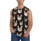 thumbnail image 1 of Fotbe Flowe Rooster Men's Camiseta sin Mangas Estampada para Hombres, Playera Casual para Gimnasio, Entrenamiento, Playa-XX-Large, 1 of 7