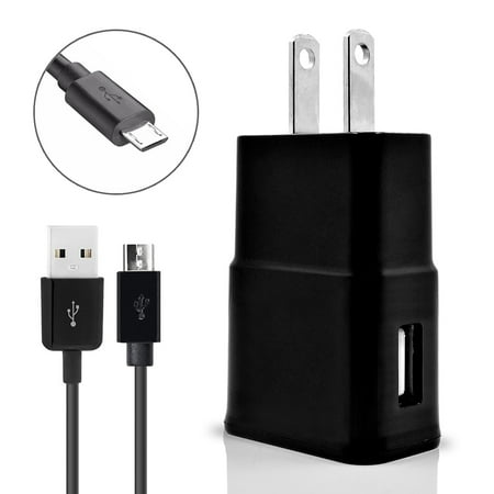 For LG K20 V / K20 Plus Cell Phones Accessory Kit 2 in 1 Charger Set [3.1 Amp USB Wall Charger + 3 Feet Micro USB Cable]