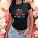 thumbnail image 3 of Playera Blusa Mujer con Frase Positiva Eres Bella Fabulosa y Fuerte Moda Casual Inspiradora Color Negro Talla Grande Marca Emil SaEs, 3 of 4
