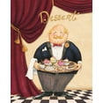 thumbnail image 2 of Brissonnet, Daphne 12x14 Gold Ornate Wood Framed with Double Matting Museum Art Print Titled - The Waiter - Dessert, 2 of 4