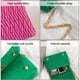 thumbnail image 3 of Adecuado para citas diarias y desplazamientos, bolso cuadrado pequeño de moda, bolso de hombro de cuero artificial, rosa, 3 of 5