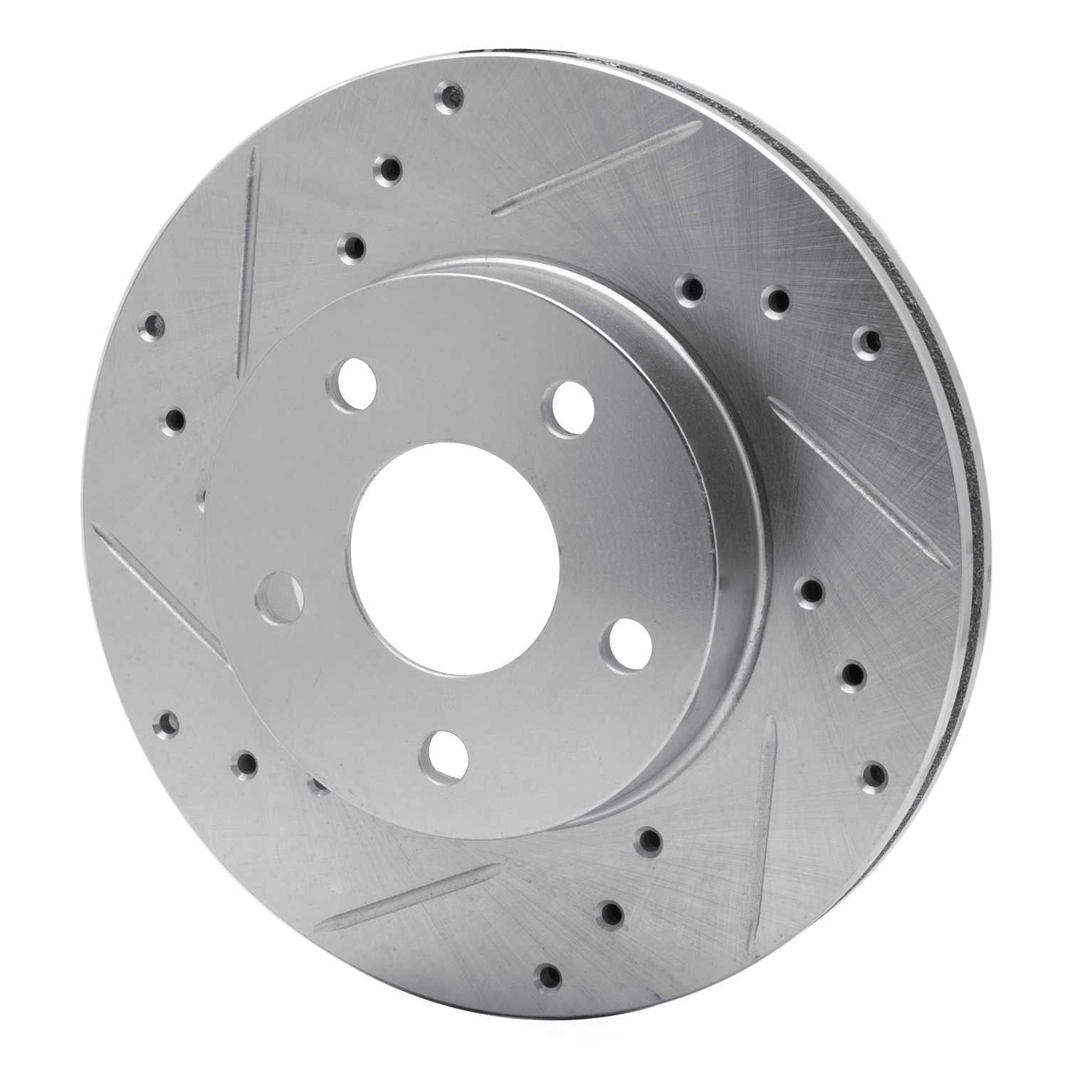 Dynamic Friction Company 631-45002L DFC Brake Rotor - Drilled And Slotted - Silver