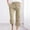 03 Khaki, variant on Feimerou Womens Capris Pants Plus Size High Waist Drawstring Comfy Casual Cropped Pants Summer Lightweight Loose Trousers with Pockets S-5xl