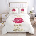 thumbnail image 1 of Sexy Lips Bedding Ultra Modern Style Digital Print Three Piece Set CXD2 140*200, 1 of 2