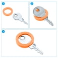 thumbnail image 5 of Key Cap Cover 0.9" Round Key Identifier Tags for House Keys, Orange, 10 Pack, 5 of 6