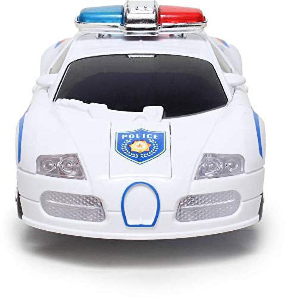 WonderPlay All About Action! Transformable Car With Light + & Sound - White