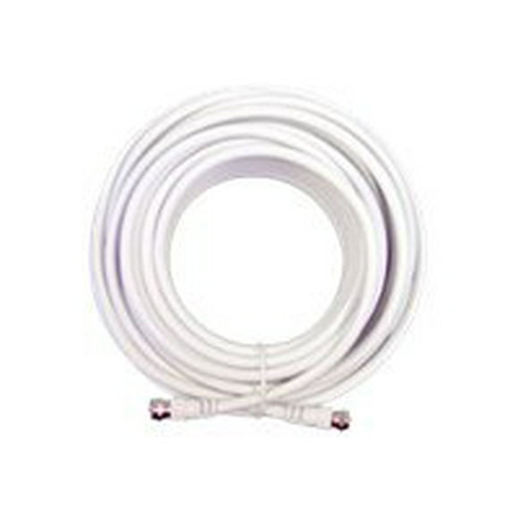 Wilson Electronics 950650 50 ft. White RG6 Low Loss Coax Cable F Male to F Male