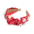 thumbnail image 6 of Valentine's Day Headbands for Women Fabric Wide Edge Hair Clips Elegant Ladies Party Hair Accessories, 6 of 8