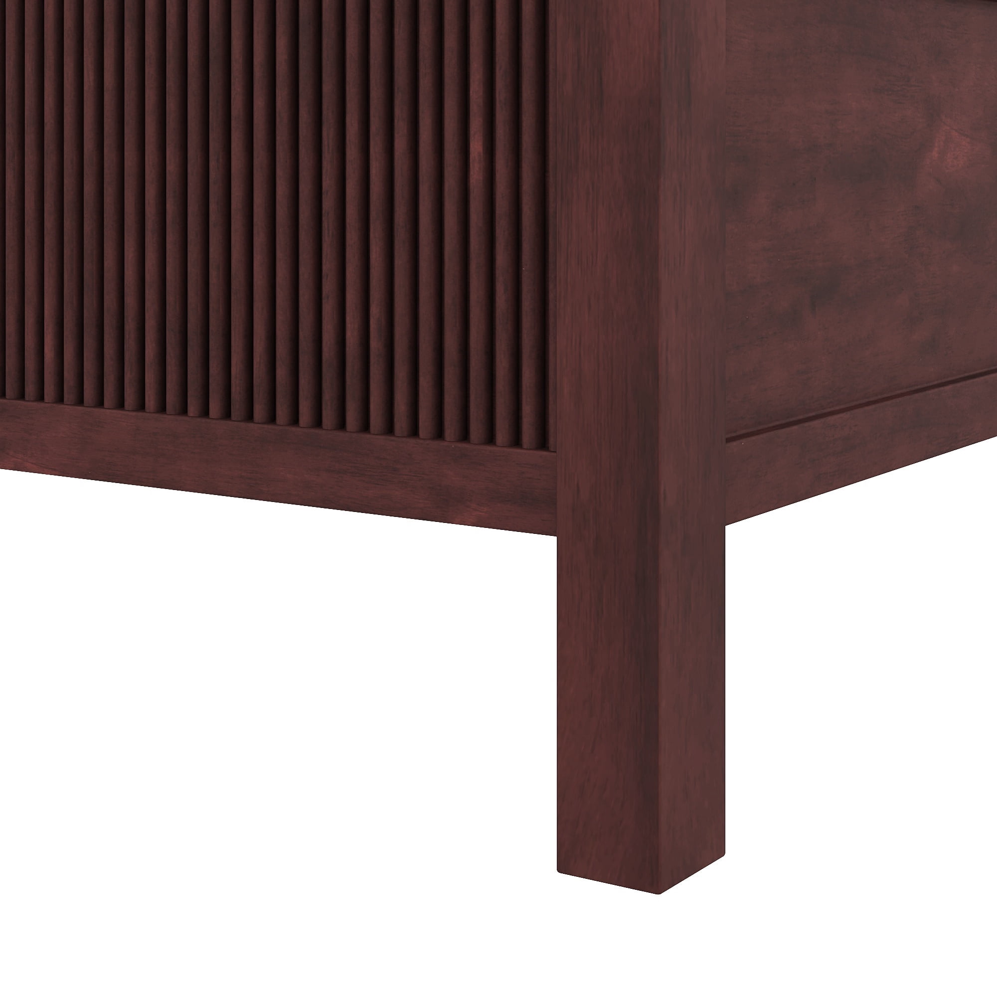 Euroco Wood Queen Size Canopy Platform Bed, Espresso