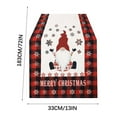 thumbnail image 4 of AuroraX Classic Christmas Table Runner 72 Inches Long Red Christmas Table Runner Xmas Merry Art Deco Dining Winter Linen Table Runner Decoration for Home Party, 4 of 4