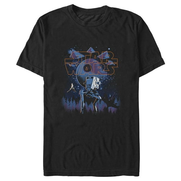 Men's Star Wars: A New Hope AT-AT Walker Endor Nights Graphic T-Shirt