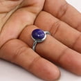 thumbnail image 6 of Earth Gems Jewelry Lapis Lazuli Ring Sterling Silver Ring Statement Rings Lapis Gemstone Ring for Women, 6 of 6