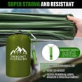 thumbnail image 4 of 2 count XL  Sleeping Bag 94.5" x 49.2"   Sleeping Bag with Whistle Carabiner Portable Thermal Bivy Sack  Blankets for Camping Hiking Outdoor, 4 of 6