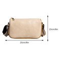 thumbnail image 3 of Bolsa De Mensajero Bolso Hobo para mujer, bolso cruzado sólido Retro de cuero PU, bolso de mano para mujer (Beige) Ehuebsd Para Estrenar, 3 of 3