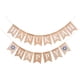 thumbnail image 1 of KAKOWELY Banderines con letras de FELIZ HANUKKAH, decoración de arpillera de lino, banderines de cola de golondrina, suministros para fiestas, 1 of 5