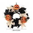 thumbnail image 3 of Halloween Candle Rings Fall Decorations for Home Halloween Decorations Artificial Ghost Pumpkin Maple Leaf Candle Wreath for Table Centerpiece by MPOISVA, 3 of 8