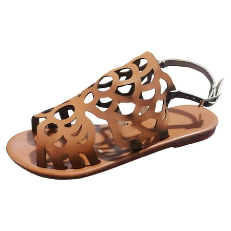 

PEASKJP Comfortable Sandals for Women Women s Reggae-Sew Me-Boho Woven Strappy Slingback Sandal (Brown 7.5)