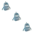 thumbnail image 1 of Thinsony Spacious School Bag For Women Durable And Fashionable Sturdy School Backpack light blue 3Set, 1 of 6