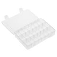 Jewelry Organizer Box 24 Grids Clear Storage Transparent Container