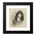 thumbnail image 2 of Théophile Alexandre Steinlen 15x16 Black Modern Framed Museum Art Print Titled - Portrait of the Artist's Wife, 2 of 5