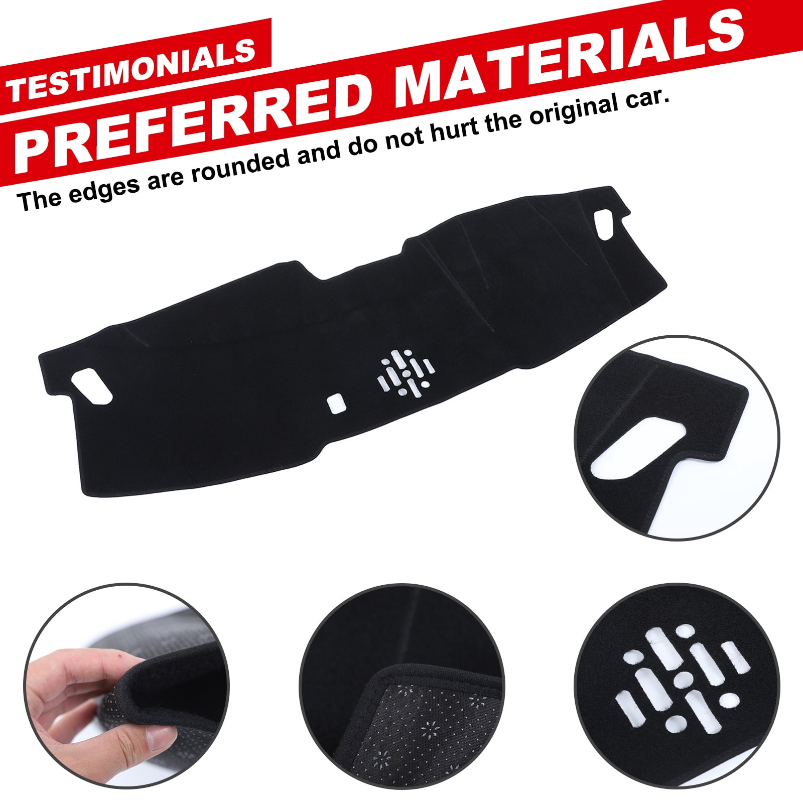 Dashboard Sun Protection Mat for Honda Pilot 2023 2024(Left Peptide) ，Sun pads, Protective pads against UV rays