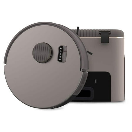 bObsweep Bio Robot Vacuum & Mop, Advanced QSLAM Navigation, 4500 Pa Suction, Self-Emptying Dock with 100-Day Odor Control, Bio-Based Plastic, Riverstone Brown