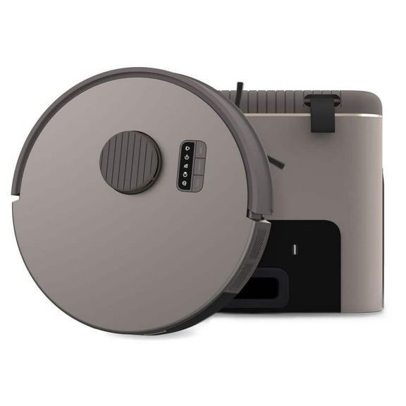 bObsweep Bio Robot Vacuum & Mop, Advanced QSLAM Navigation, 4500 Pa Suction, Self-Emptying Dock with 100-Day Odor Control, Bio-Based Plastic, Riverstone Brown