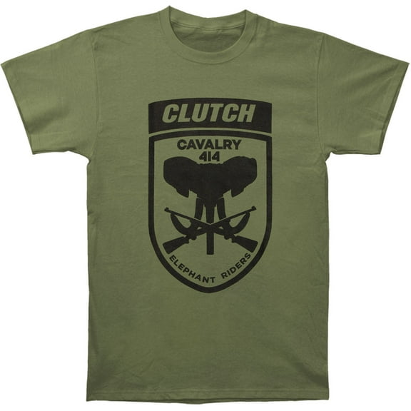 Clutch Men's Elephant Riders Olive T-shirt Green