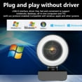 thumbnail image 3 of Streaming Webcam 480P with Ring Light HD Web Camera with Digital Zoom Autofocus for Computer PC Laptop Mac Angetube USB Web Cam for Gaming Xbox Google Meet live streaming TikTok, 3 of 9