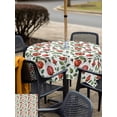 thumbnail image 4 of Outdoor Tablecloth with Umbrella Hole and Zipper, Valentine's Day Square Table Cloth 54x54 Inch Waterproof Tablecloth, Red Roses Leaves Botanical Spring Watercolor Picnic Table Cover for Patio, 4 of 7