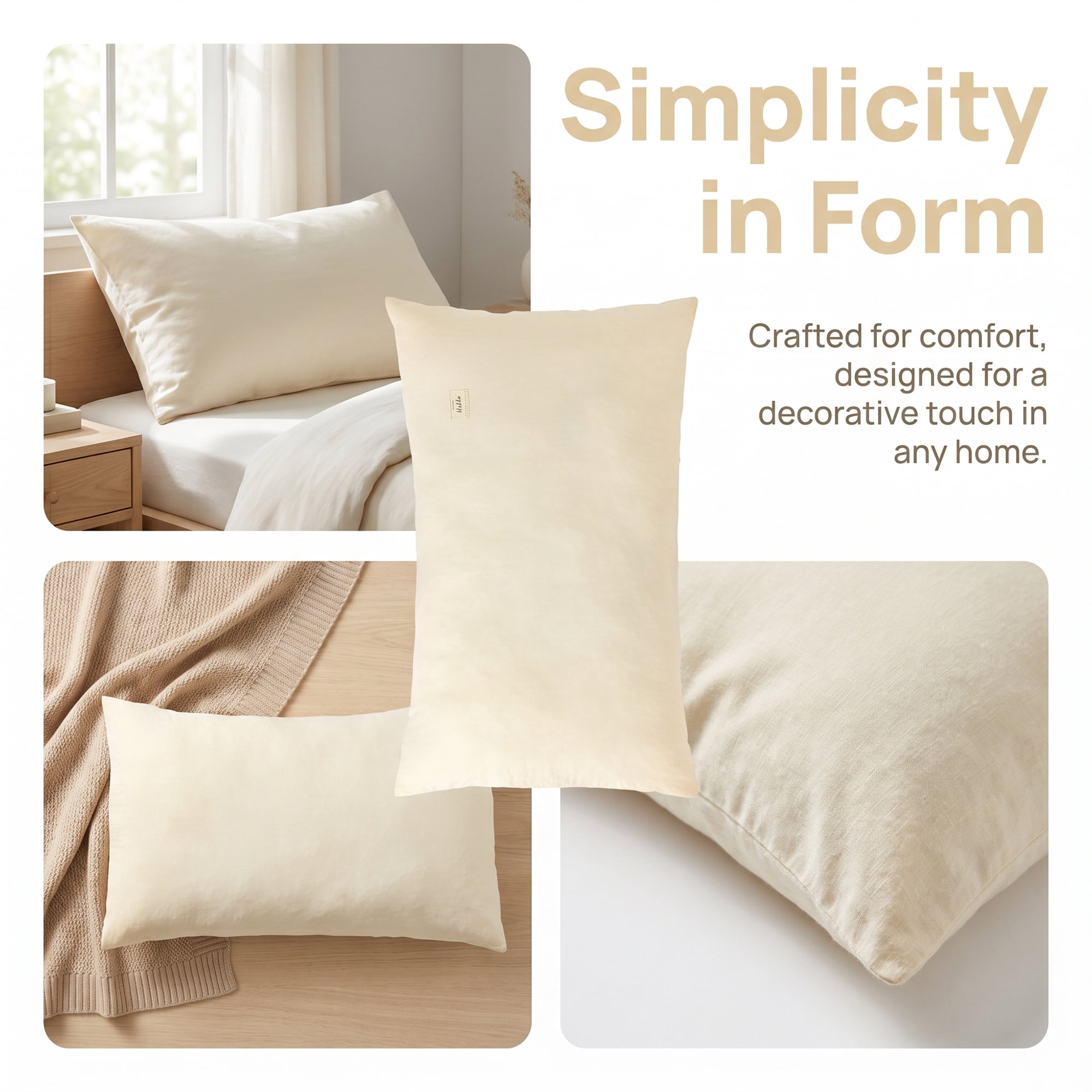 Unique Bargains 2 Pack Cotton Pillowcase Smooth Cooling Pillow Cases Envelope Closure Queen Milk white - orange