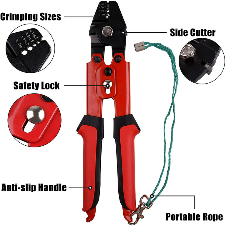 Wire Rope Crimper for Crimping Fishing Lines up to 2.2mm Crimping
