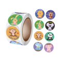 thumbnail image 2 of 500 pegatinas redondas de animales Strade Fareast Limited 1'', 2 of 8