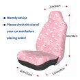 thumbnail image 3 of Fuzoiu Flamingos and Flowers Print Elastic Car Seat Covers, Seat Cover Protector,Universal Fit Interior Covers for Most Cars,Washable Seat Cover Non Slip for SUV,Sedan,Van, 3 of 5
