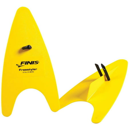 Adult Freestyler Hand Paddles (Yellow), Designed specifically for freestyle training to correct technique and build muscle. By (Best Freestyle Swimming Technique)