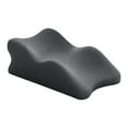 thumbnail image 2 of Almohada para piernas y rodillas, cojín de apoyo para piernas, ergonómico, liviano, suministros portátiles, almohada de espuma viscoelástica, almohada negro, 2 of 8