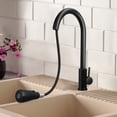 thumbnail image 2 of Shisuyan 1 Set Kitchen Tap with Pull-out Spray Kitchen Mixer Tap 360°Rotate Spout Kitchen Sink Tap with Inlet Hoses, 2 of 8