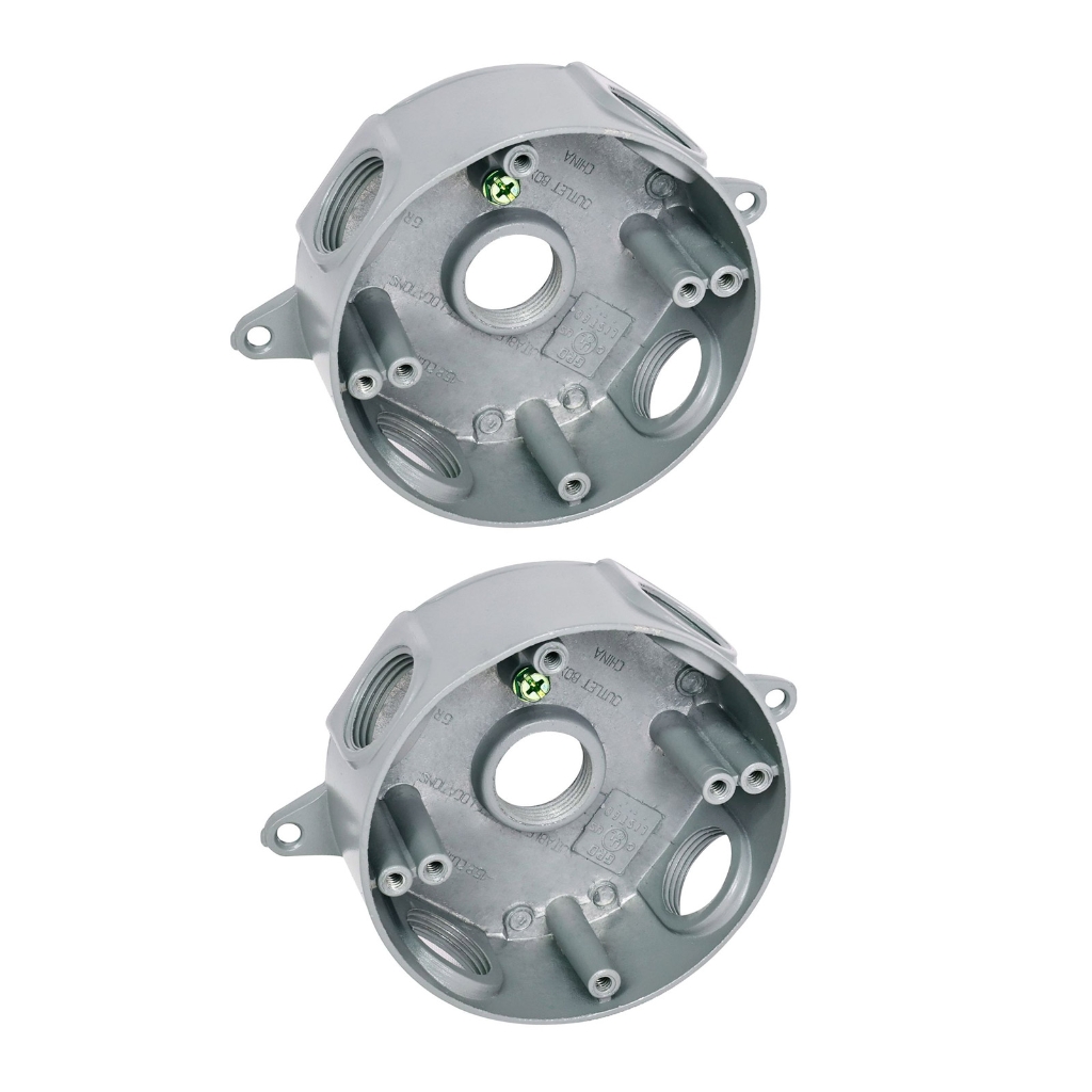 Restros Junctions Box Surfaces Mount 5 Holes 1/2 In ABS Durability Construction