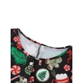 thumbnail image 4 of Liacowi Christmas Short Jumpsuits for Women Plus Size Cartoon Print Bodycon Long Sleeve Rompers Sexy Slim Fit Overalls Playsuit S-5XL, 4 of 9
