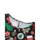 thumbnail image 4 of Pijama navideño para mujer, mono corto con estampado de Papá Noel de dibujos animados, mono de manga larga, sexy, ajustado, talla grande, ropa de dormir navideña, 4 of 5